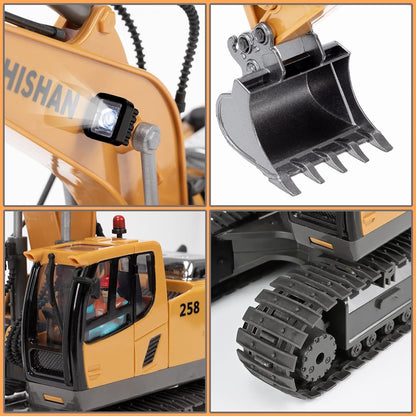 RETROS™ - Excavadora RC 9CH con Movimiento Realista y Alta Resistencia