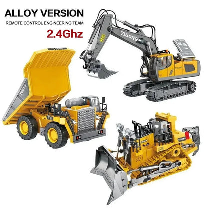 RETROS™ - Excavadora RC 9CH con Movimiento Realista y Alta Resistencia